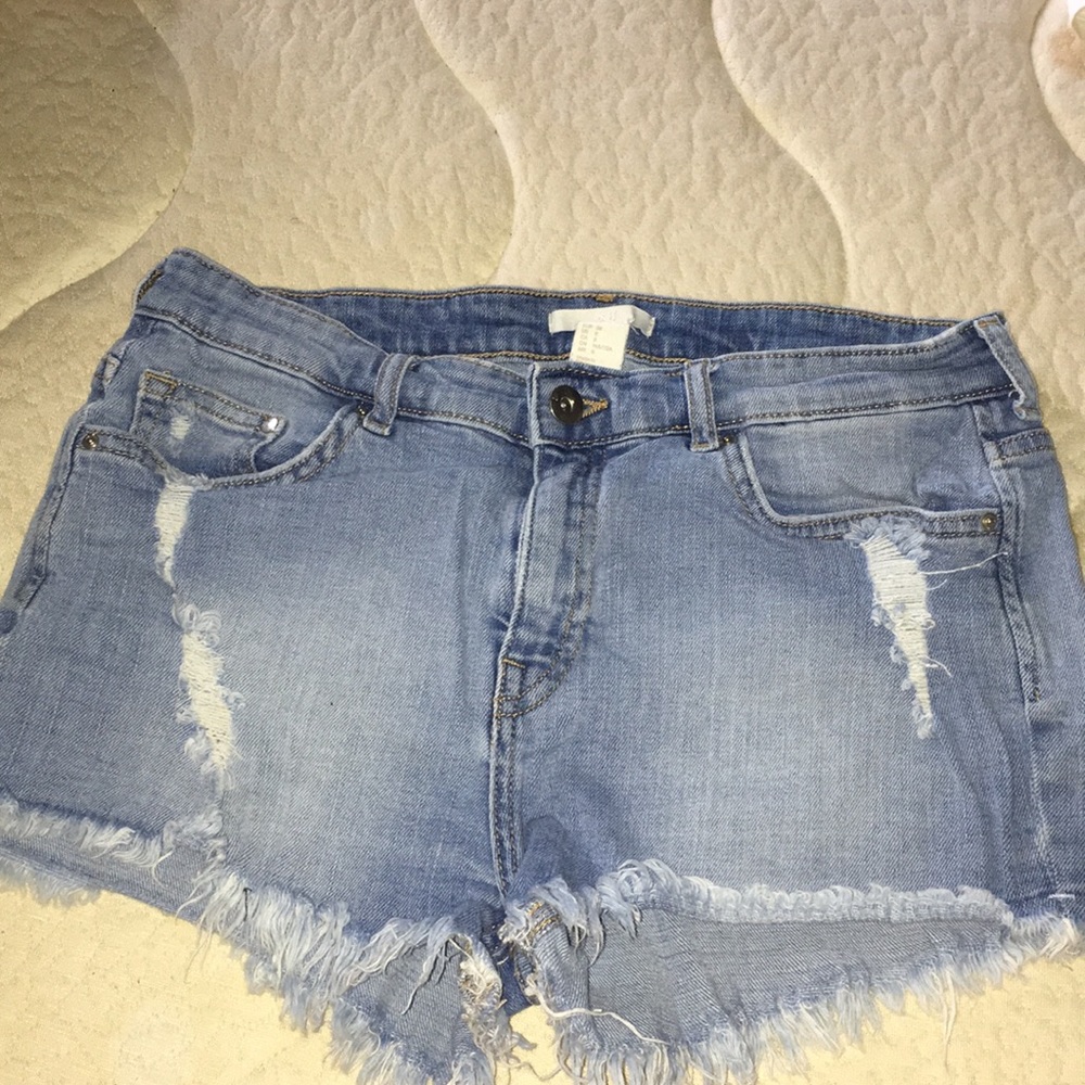 distressed shorts